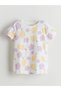 Vizyon New Season Floral Baby Girl T-Shirt and Shorts 2 Sets - 3