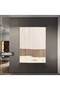 Amazing | Gray-Bronze Contrast Abstract Model 02 | Framed Tempered Glass Table Single Vertical