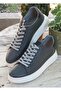 Prx18027 Men's Genuine Leather High Sole Sneaker Shoes - 4