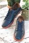 15024 Men's Genuine Leather Casual Sneaker Shoes - 4
