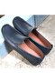 15006 Bravelli Men's Genuine Leather Laser Loafer Casual Shoes - 7