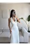 Neck Tie Maxi Dress - White