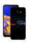 غطاء حماية لهاتف Samsung Galaxy J4 Core بتصميم سيارة داكنة