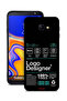 غطاء حماية لهاتف Samsung Galaxy J4 Core، ملصق مصمم بشعار