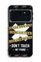 Samsung Galaxy J6 Plus Protective Case Cover Caution Never Touch My Phone - 2