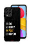 غطاء حماية لهاتف Samsung Galaxy M33، تناول الطعام، النوم، اللعب، التكرار