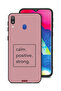 Samsung Galaxy M20 Protective Case Cover Calm Positive Strong