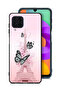 Samsung Galaxy M22 Protective Case Cover Butterflies On Eiffel Tower