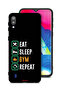 غطاء حماية لهاتف Samsung Galaxy M10، Eat Sleep Gym Repeat