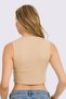 Women's Sleeveless Wide Collar Crop Color T-Shirt Vr.L23.17.317.Y01 - 3