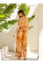 Women Floral Printed Pintuck Top and Pants Co-Ords - 2