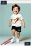 Kids Unisex “Basketball Player Flamed“ Custom Printed Crew Neck T-Shirt - Shorts Set - 2