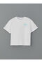 Crew Neck Printed Girl's T-Shirt (S5)