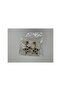 Dalmatian Patterned Gold Hanging Nail Earrings - 3