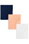 3 Pieces 65 X 95 X 10 cm Mother's Side Elastic Combed Cotton Fabric Baby Bedsheet