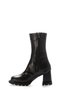 Tugerdi Black Genuine Leather Fur Inside Side Zipper Thermo Sole Heeled Women's Boots Tg092121126 - 3