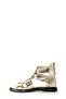 Tugerdi Gold Inside and Outside Genuine Leather Black Light Sole Quality Women's Sandals Tg09124261526 - 3