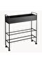Ball Basket White and Black Multipurpose Ball Basket and Rack Metal Basket - 3