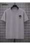Love to Death Printed Cotton Unisex Gray T-Shirt-Black Shorts Set - 3