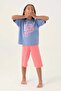 Licensed Baton Open Indigo Girl's Capri Set - 3