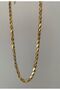 Barley Steel 60 cm Gold Necklace - 3