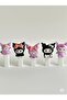 Sanrio Kuromi Mini Figure Ring Set / Children's Rings with Kuromi Character 5 Pcs - 2
