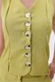 Women's Summer V-Neck Buttoned Lined Vest & Pocket Shorts - 2