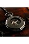 Mechanical Chain Pocket Watch Transparent Design Retro Style Wind-Up Collectible Watch with Shackle - 4