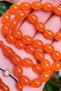 8X11 mm Ayhan Turan Master Crafted Orange Dice Amber Prayer Beads - 3