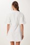 Embroidery Embroidered Woven Balloon Dress White Lfn0103 - 4