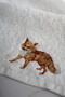 Safari Fox Embroidered Hand Towel (30 X 50 cm) - 3