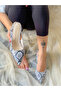 Maria Gray Snake Skin 5 cm Heel Sandals