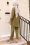 Pearl Detailed Suit Khaki 19259 - 4