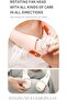 YU WELL Mini Wearable USB Neck Fan Long-lasting Battery Portable Lightweight Powerful Winds (Pink, 3 - 6