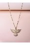 Zircon Stone Gold Phoenix Necklace Steel Phoenix Gold Necklace Emerald Phoenix Necklace - 2