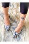 Maria Gray Snake Skin 5 cm Heel Sandals - 5