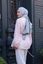 Women's Front Pleat Detail Voile Shirt Pink - 4