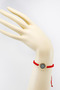 Red Colored Elevator Gold Zircon Stone Evil Eye Bracelet, Gift Bracelet - 4