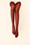 Burgundy Thin Matte 20 Den Crem Crem Soft & Perfumed Women's Pantyhose - Superior Softness - 3