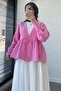 Robadan Tie-Up Muslin Kimono – Pink