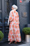 Women's Tree Patterned Dress Orange - 6