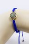 Navy Blue Colored Elevator Gold Zircon Stone Evil Eye Bracelet, Gift Bracelet - 3