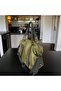 Green Soft Leather Wide Casual Shoulder and Arm Bag - 2