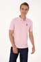 Men's Regular Fit Light Pink Polo Neck Textured T-Shirt 50300127-Vr078 - 3