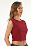 Women's Lycra 0 Sleeve Crop Cotton - 4