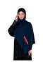 Polyster Navy Blue Color Shawl Palestine Map Embroidered with Watermelon Colors S100041 - 7