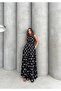 Patterned Flared Belted Design Jumpsuit - 6