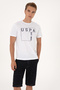 Men's Regular Fit White Crew Neck T-Shirt 50306908-Vr013