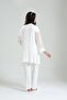 Women's Tuba Ecru Embroidered Patterned Maternity Pregnant 3-Piece Pajama Set - 4