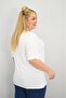 Women's Plus Size Short Sleeve Collar Piping Detailed Blouse 1970-25 - 6